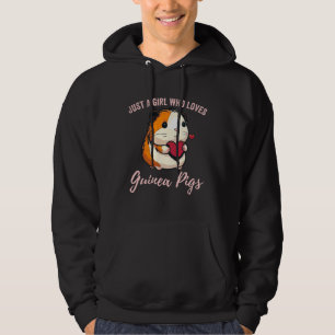Dames Gewoon Een Meisje Dat Cavia's Liefheeft Scha Hoodie