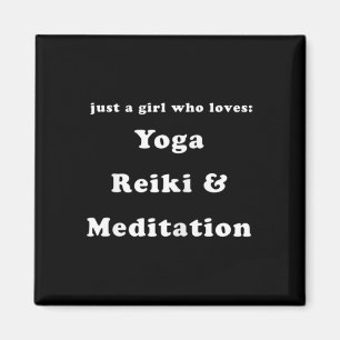 Dames Gewoon Een Meisje Dat Yoga Reiki En Meditati Magneet