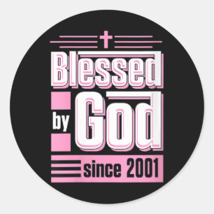 Dames Gezegend3 Ronde Sticker