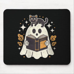 Dames Ghost Reading Book Halloween Bibliotheek Zwa Muismat