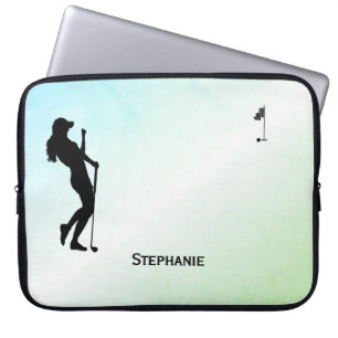 Dames Golf Green Personal Laptop Sleeve