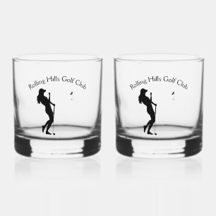 Dames Golf Hole in één persoon Whisky Glas