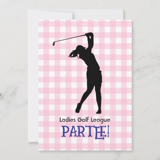 Dames Golf League Célébration 5x7 Invitation (Devant)