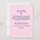 Dames Golf League Célébration 5x7 Invitation (Dos)