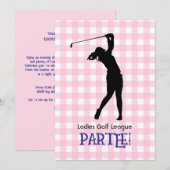 Dames Golf League Célébration 5x7 Invitation (Devant / Derrière)