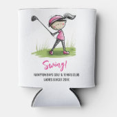 DAMES GOLF LEAGUE GEPERSONALISEERD KOELBOX BLIKJESKOELER (Voorkant)