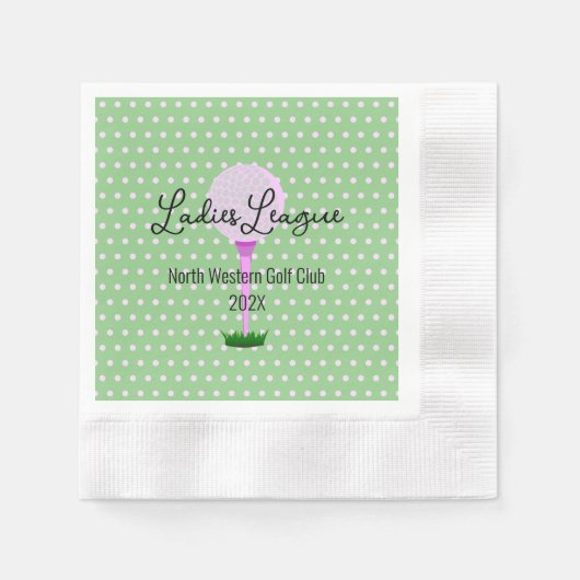 Dames Golf League Golf Party Cocktail servetten (Voorkant)