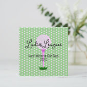 Dames Golf League Golf Party Invitation (Debout devant)