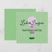 Dames Golf League Golf Party Invitation (Devant / Derrière)