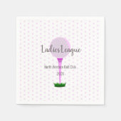 Dames Golf League Party Servet (Voorkant)