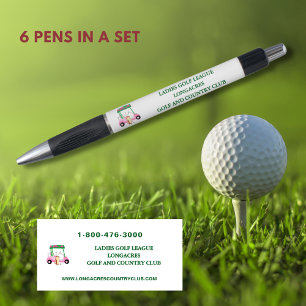 Dames Golf League Roze Winkelwagen Logo Website Te Pen