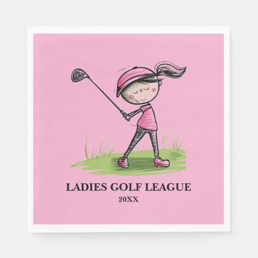 Dames Golf League Servet (Voorkant)