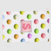 Dames Golf Monogram Golf Handdoek (Horizontaal)