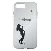 Dames Golfer Personal Case-Mate iPhone Case (Achterkant)