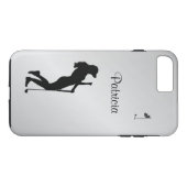 Dames Golfer Personal Case-Mate iPhone Case (Achterkant (Horizontaal))