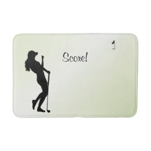 Dames Golfer Personal Green Badmat