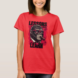 Dames Gorilla Baas Lessen Leren T Shirt