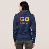 Dames GoSpark ritssluiting hoodie (Achterkant volledig)