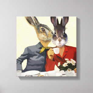 Dames Gossiping Canvas Afdruk