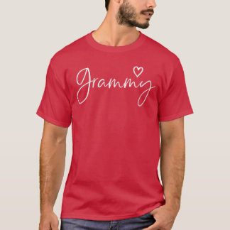 Dames Grammy-cadeaus voor vrouwen oma hart moeder T-shirt