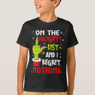Dames Grappig Op De Lijst Van Stout En Ik Heb Spij T-shirt
