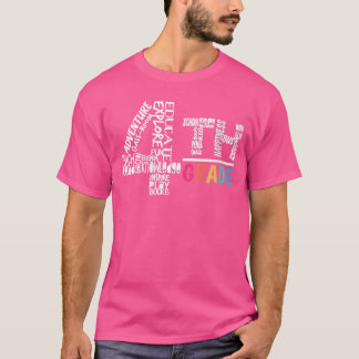 Dames grappig vierde klas T-shirt studenten van 4T