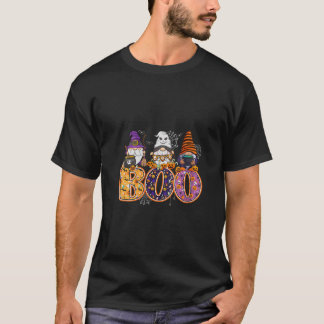 Dames grappige Boo Heks Sipders Pompoenen Gelukkig T-shirt
