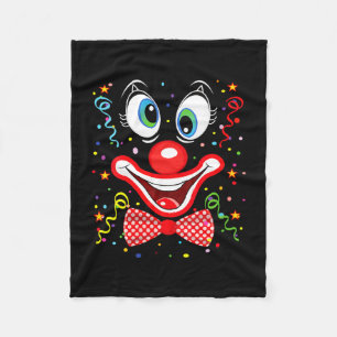 Dames grappige clown kostuums voor kinderen carnav fleece deken