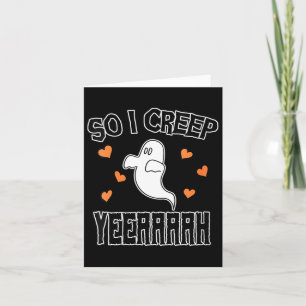 Dames grappige geest Halloween sarcastische grieze Kaart