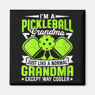 Dames grappige pickleball oma vrouwen meisjes pick magneet