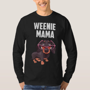 Dames Grappige Schattige Dasjm Hond Moeder Mama We T-shirt