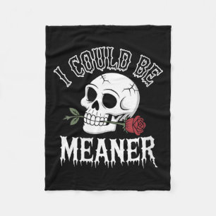 Dames Grappige Volwassenen Humor Quote Schedel Met Fleece Deken