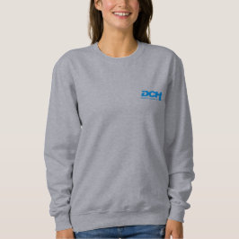 Dames - Grijs - Sweater - DCH Blauw Logo