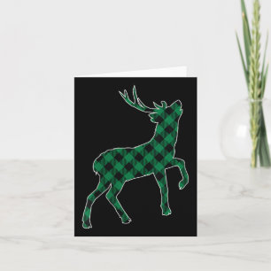 Dames Groen Zwart Buffalo Plaid Deer Reinapparel Kaart