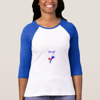 Dames Grog! Ringer T-shirt