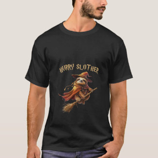 Dames Haast Slother Parodie Luiaard Heks Tovenares T-shirt