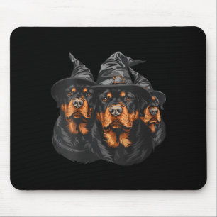 Dames Halloween Rottweiler Honden Heks Schattig Gr Muismat