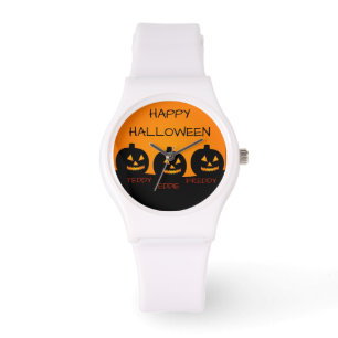 Dames Halloween Sporty White Silicon Watch Horloge