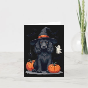 Dames Halloween Thema Er Spaniel Hond Zwart Kaart