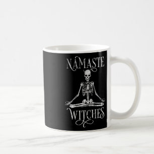 Dames Halloween Yoga Skelet Namaste met afgetakeld Koffiemok