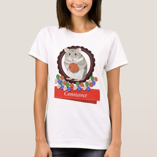 Dames Hamster Pasen T-shirt (Voorkant)