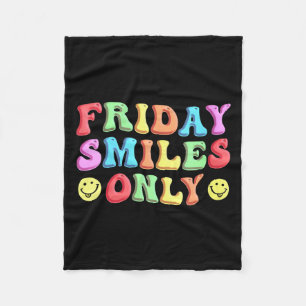 Dames Happy Friday Vrij Yay Leraar School Meme V- Fleece Deken