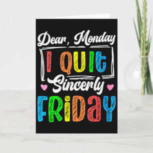Dames Happy Friday Vrij Yay Leraar School Meme V- Kaart