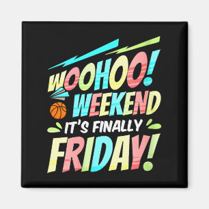 Dames Happy Friday Vrij Yay Leraar School Meme V- Magneet