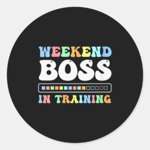 Dames Happy Friday Vrij Yay Leraar School Meme V- Ronde Sticker