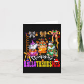 Dames Happy Hallothanksmas Coquette Strik Koffie L Kaart (Voorkant)