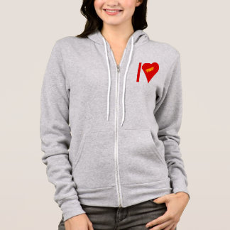 Dames heidejasje met capuchon  I  LOVE  TENNIS Hoodie