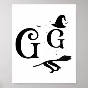 Dames Heksenhoed Grafisch Griezelig Gg Grappig Hal Poster