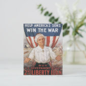 Dames! Help de Amerikaanse Sons Briefkaart (Staand voorkant)