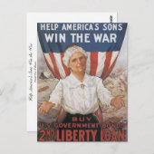 Dames! Help de Amerikaanse Sons Briefkaart (Voorkant / Achterkant)